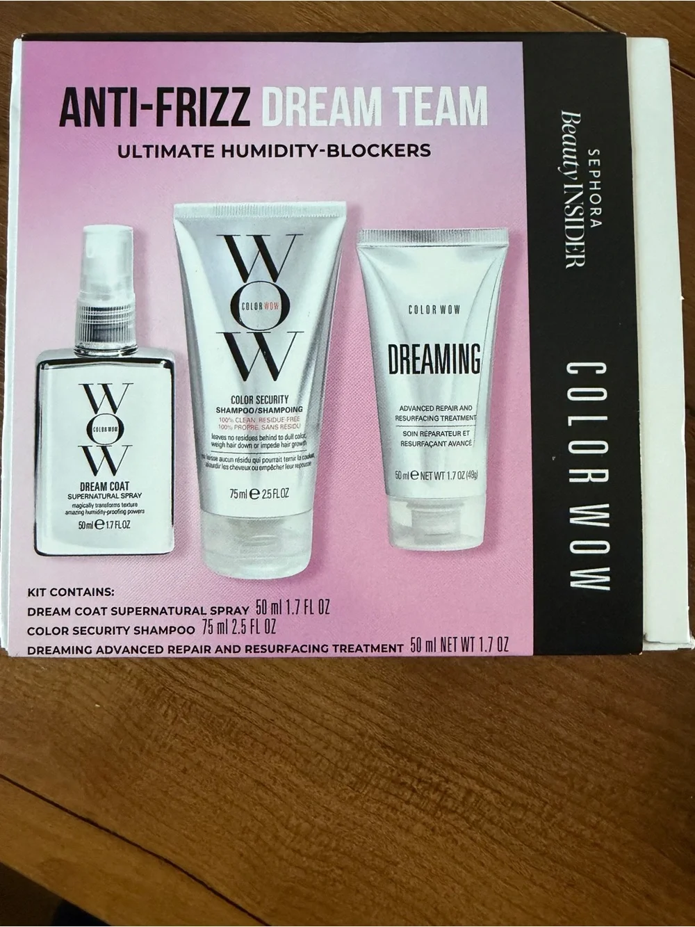 COLOR WOW Anti-Frizz Dream Team Kit — 3 piece bundle BNIB!